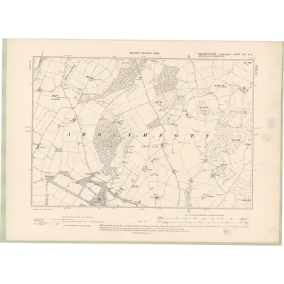 1901 Map of Kincardineshire Sheet XXV.NW, 1904 Print