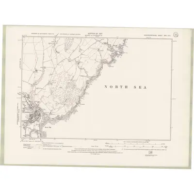 1923 Map of Kincardineshire Sheet XXV.SE, 1927 Print