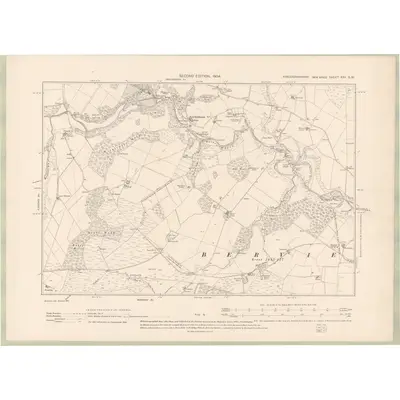 1901 Map of Kincardineshire Sheet XXV.SW, 1904 Print