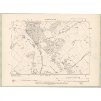 1901 Map of Kincardineshire Sheet XXVI.NW, 1904 Print