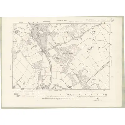 1922 Map of Kincardineshire Sheet XXVI.NW, 1928 Print