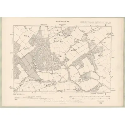 1901 Map of Kincardineshire Sheet XXVI.SE & XXIX.NE, 1904 Print