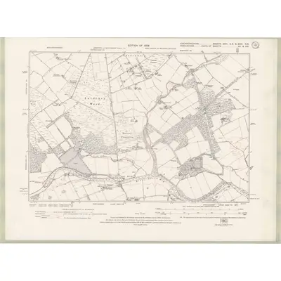1923 Map of Kincardineshire Sheet XXVI.SE & XXIX.NE, 1928 Print