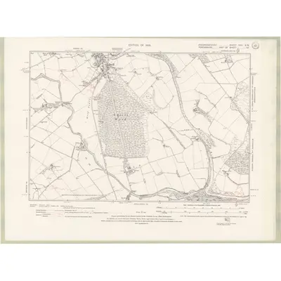 1922 Map of Kincardineshire Sheet XXVI.SW, 1928 Print