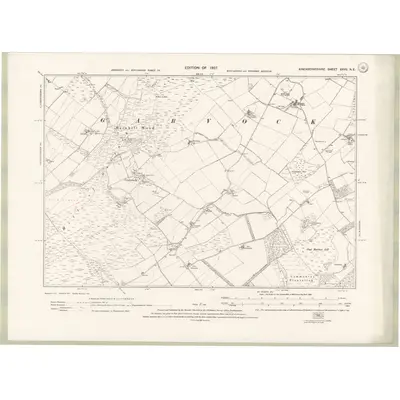 1923 Map of Kincardineshire Sheet XXVII.NE, 1927 Print