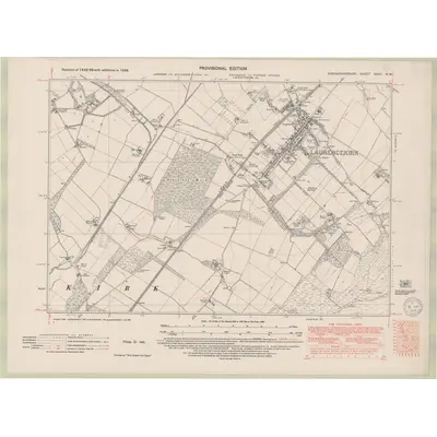 1938 Map of Kincardineshire Sheet XXVII.NW, 1950 Print