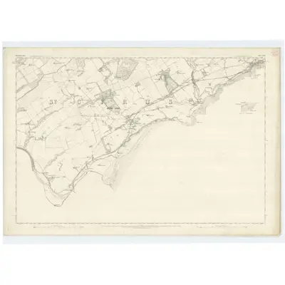 1864 Map of Kincardineshire, Sheet XXVII (with inset XXVIII), 1868 Print