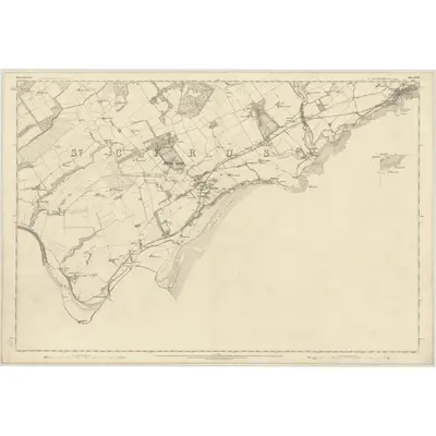 1864 Map of Kincardineshire, Sheet XXVII (with inset XXVIII), 1868 Print