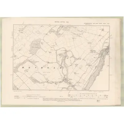 1902 Map of Kincardineshire Sheet XXVIII.NW, 1904 Print