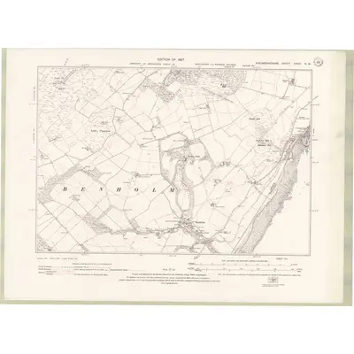 1923 Map of Kincardineshire Sheet XXVIII.NW, 1927 Print