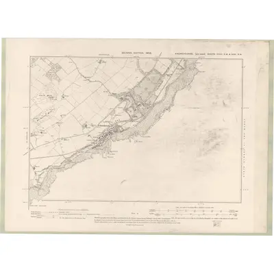 1901 Map of Kincardineshire Sheet XXVIII.SW & XXXI.NW, 1904 Print