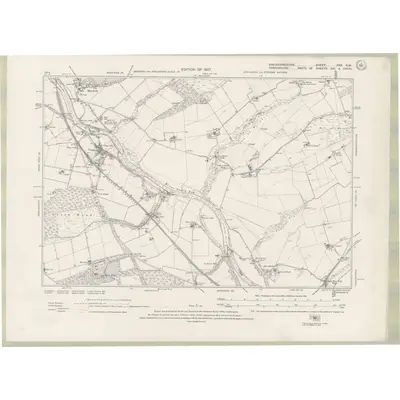 1923 Map of Kincardineshire Sheet XXX.NW, 1927 Print