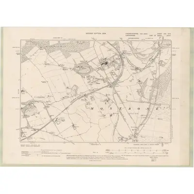 1901 Map of Kincardineshire Sheet XXX.SW, 1904 Print