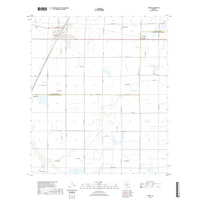 2018 Map of Kinder, 2018 Print