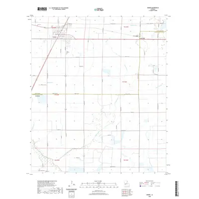 2020 Map of Kinder, 2020 Print