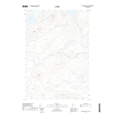 2018 Map of King And Bartlett Lake, 2018 Print
