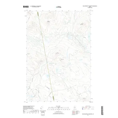 2018 Map of King And Bartlett Mountain, 2018 Print