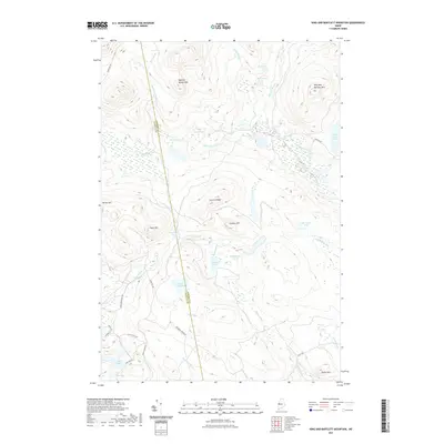 2021 Map of King And Bartlett Mountain, 2021 Print