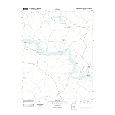 2011 Map of King And Queen Court House, 2011 Print