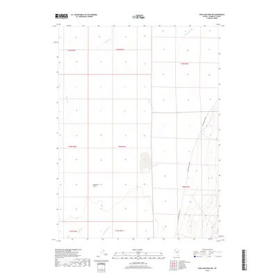 2018 Map of King Lear Peak NW, 2018 Print