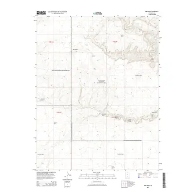 2014 Map of King Mesa, 2014 Print