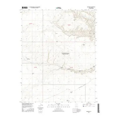 2017 Map of King Mesa, 2017 Print