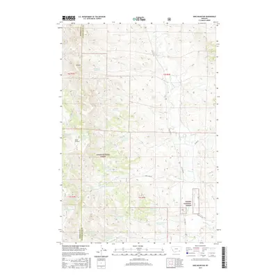 2017 Map of King Mountain, 2017 Print