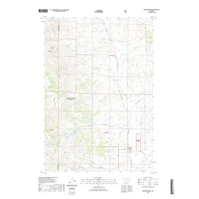 2020 Map of King Mountain, 2020 Print