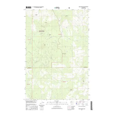 2017 Map of King Mountain, 2017 Print