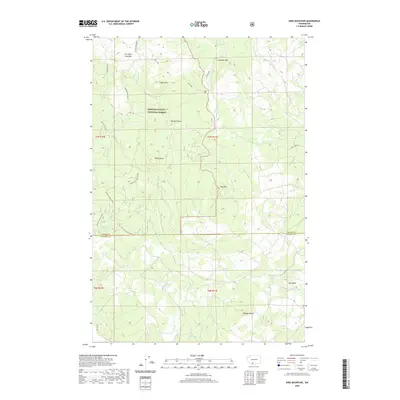 2020 Map of King Mountain, 2020 Print