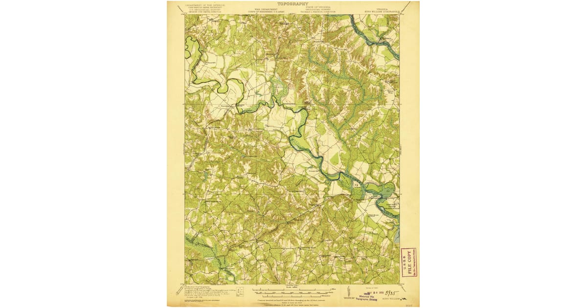 1920s Maps of Central Garage VA - King William King William County Va Usgs Topo 1920 Og 1200x630 