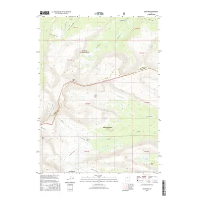 2017 Map of Kings Peak, 2017 Print