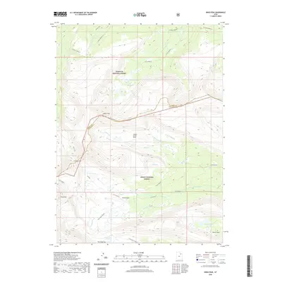 2020 Map of Kings Peak, 2020 Print