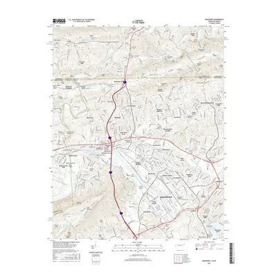 2016 Map of Kingsport, 2016 Print