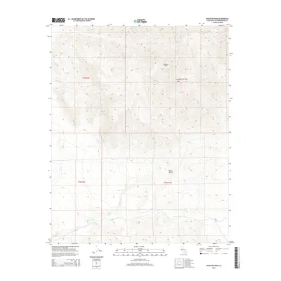 2015 Map of Kingston Peak, 2015 Print