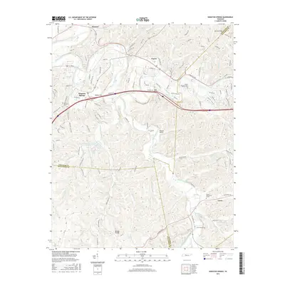 2016 Map of Kingston Springs, 2016 Print