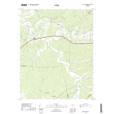 2019 Map of Kingston Springs, 2019 Print
