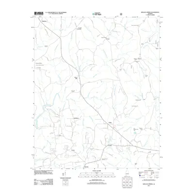 2011 Map of Kinlock Spring, 2011 Print