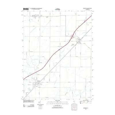 2012 Map of Kinmundy, 2012 Print