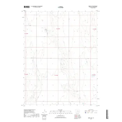 2019 Map of Kinney Lake, 2019 Print
