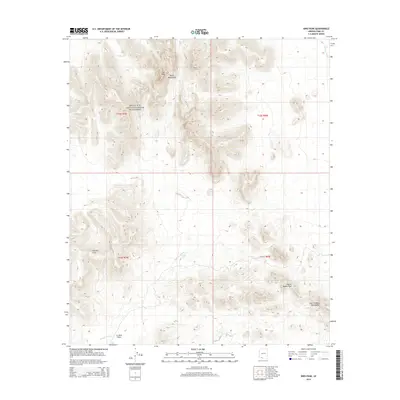 2014 Map of Kino Peak, 2014 Print