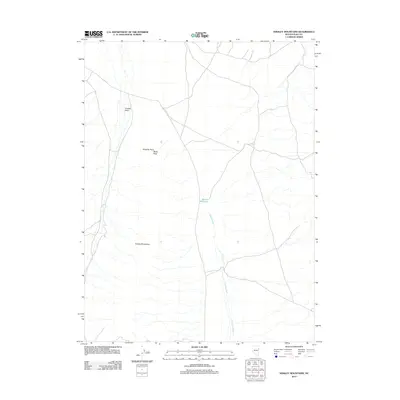 2012 Map of Kinsley Mountains, 2012 Print