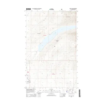 2014 Map of Kintla Lake, 2014 Print