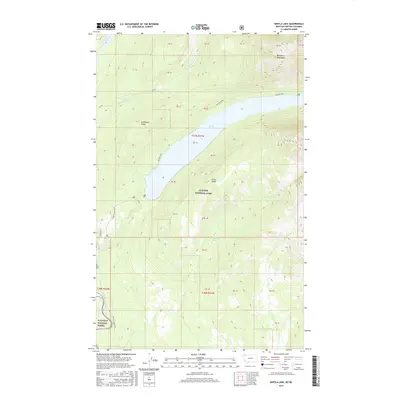 2017 Map of Kintla Lake, 2017 Print