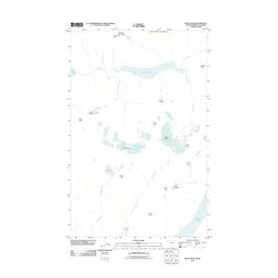 2011 Map of Kintla Peak, 2011 Print