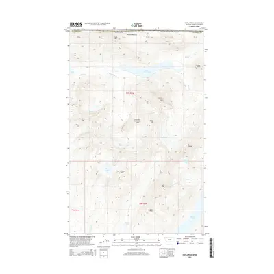 2014 Map of Kintla Peak, 2014 Print