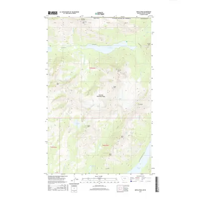 2017 Map of Kintla Peak, 2017 Print