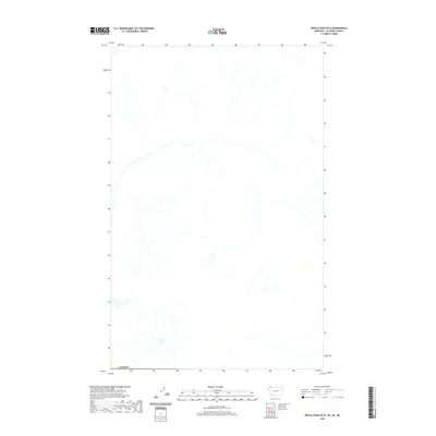 2020 Map of Kintla Peak OE N, 2020 Print
