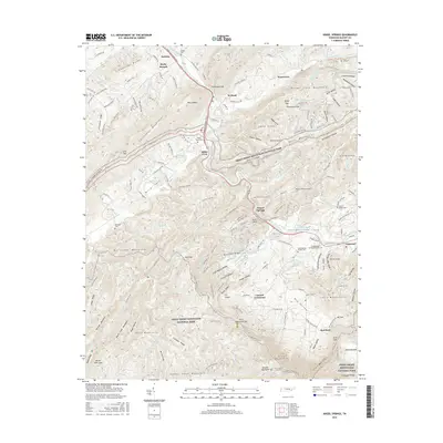 2016 Map of Kinzel Springs, 2016 Print