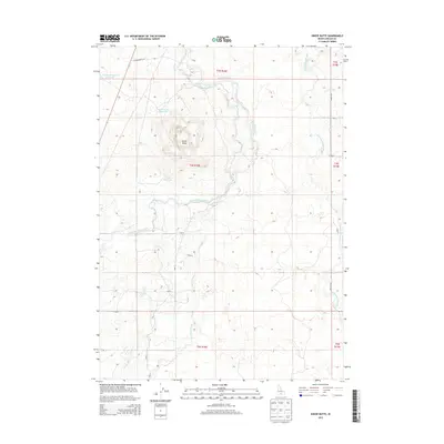 2013 Map of Kinzie Butte, 2013 Print